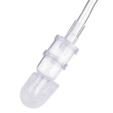 Close-up of the Belpro drainage bag needleless sampling port