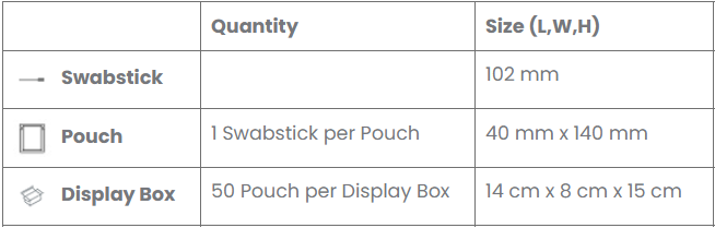 BX/50 ANTISEPTIC SWABSTICK, 10% PVP 1% IODINE