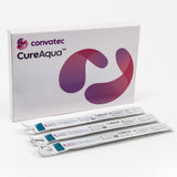 Cure Aqua female hydrophilic catheters, box and individual packaging
