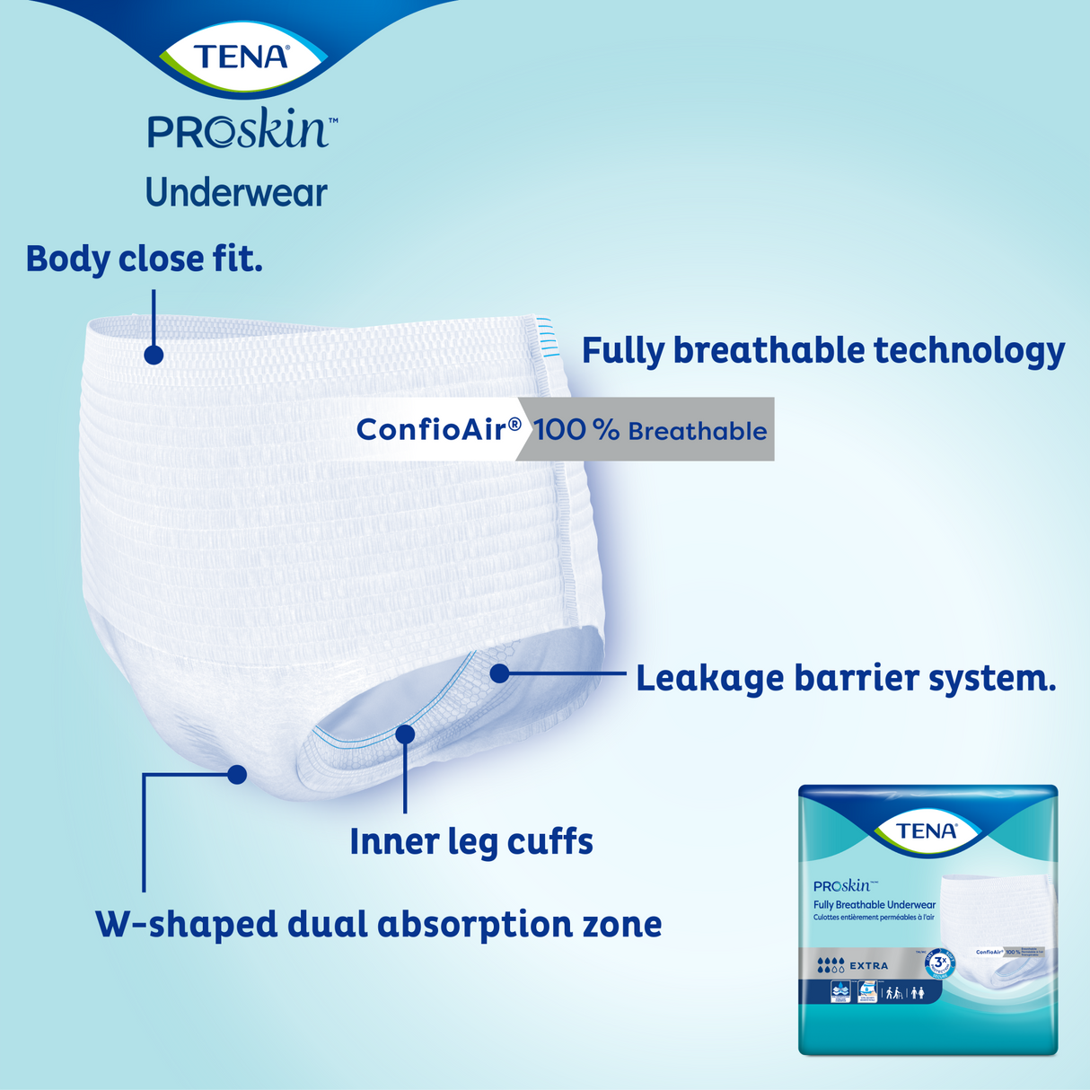 TENA® Extra Protective Incontinence Underwear, Extra Absorbency