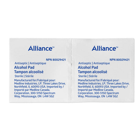 Alliance™ Sterile Alcohol Wipes, Medium - Box of 200