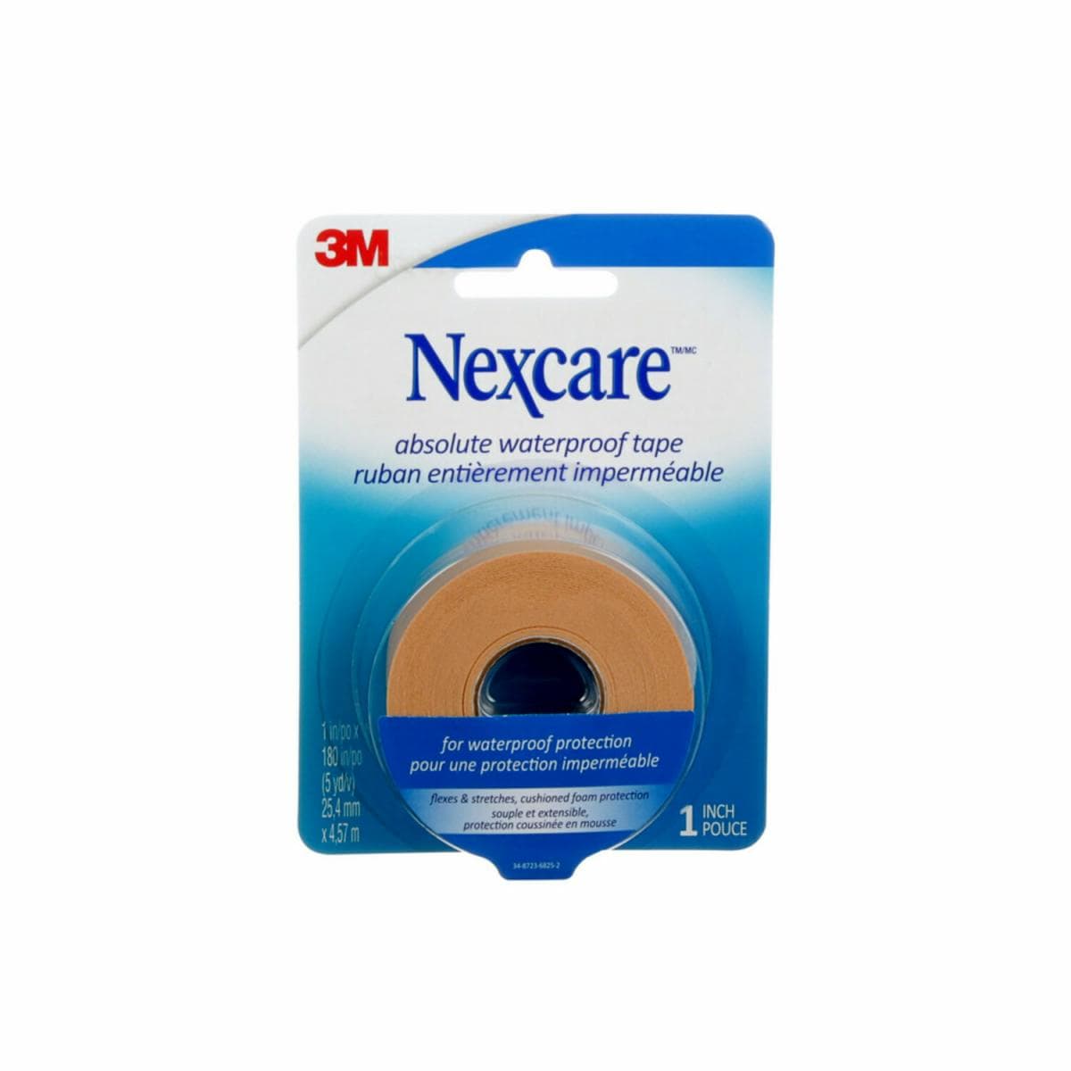 EA/1 NEXCARE ABSOLUTE WATERPROOF TAPE 1" x 5yd LATEX-FREE