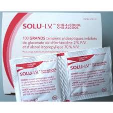 3M 10107 BX/100  SOLU-I.V. LARGE SWABS, 2% CHG, 70% ISO ALC