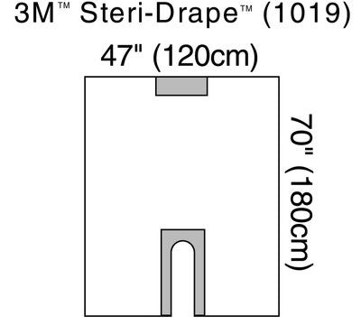 3M 1019 BX/10  DRAPE LONG U 119.4 X 180.3CM