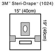 3M 1024 BX/10  DRAPE APERTURE POUCH 46  X  39CM