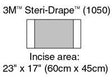 3M 1050 BX/10  DRAPE INCISE LRG 60 X 45CM