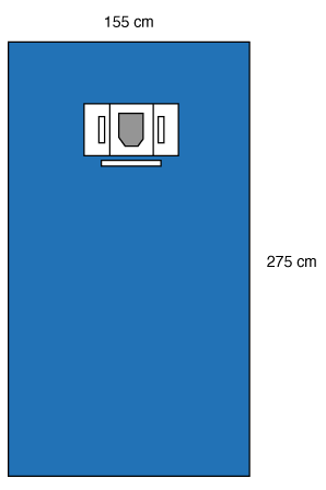 3M 1055 BX/20  DRAPE OPHTHALM SHEET 62 X 107IN (NON-RETURNABLE)