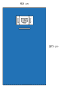 3M 1065 BX/20  STERI-DRAPE FABRIC DRAPES OPHTHALMIC PROCEDURAL SHEET WITH 2 POUCHES (NON-RETURNABLE)
