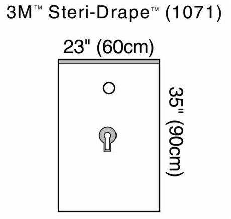 3M 1071 BX/10  DRAPE UROLOGICAL 60 X 90CM