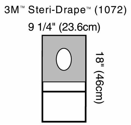 3M 1072 BX/10  DRAPE APERTURE POUCH 23 X 45CM