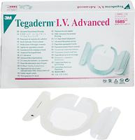 3M 1685 BX/50 TEGADERM IV SECUREMENT TRANSPARENT DRESSING, 3 1/2IN X 4 1/2IN