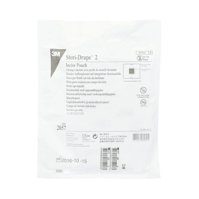 3M 6658 BX/5  DRAPE POUCH ANTIMICROBIAL INCISE 32 x 30IN (74 X74CM) IOBAN