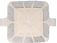 3M 90612 BX/10  DRESSING FOAM ADHESIVE 10CM X 10CM SQUARE