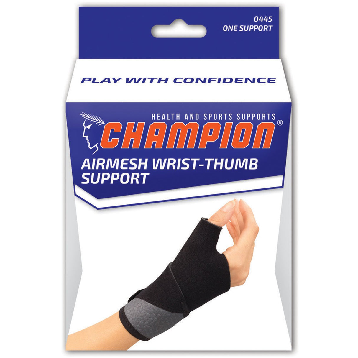 AIR 0445 WRIST/THUMB SUPPORT BLACK UNIVERSAL