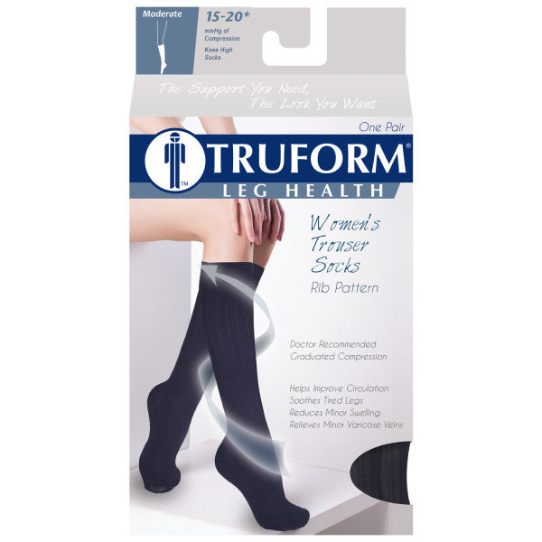 AIR 1943NV-XL TRUFORM MEN'S DRESS SOCKS 15-20 NAVY XL