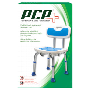 AIR 7103 ADJUSTABLE PADDED BATH SAFETY SEAT WITH BACKREST