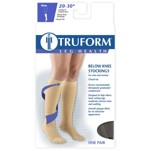 AIR 8865BL-L TRUFORM 20-30 BELOW-KNEE CT BLACK L