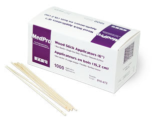 AMG 018-432 (CS10) BX/100PKG  (1/PKG)  STERILE COTTON TIP APPLICATOR, WOOD, 6IN