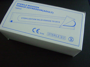 AMG 118-421 (CS10) BX/100 WOOD TONGUE DEPRESSOR, STERILE