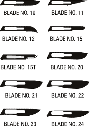 AMG 500-020 BX100 LANCE STAINLESS STEEL SCALPEL BLADES SIZE 20 STERILE, #4 FITTING