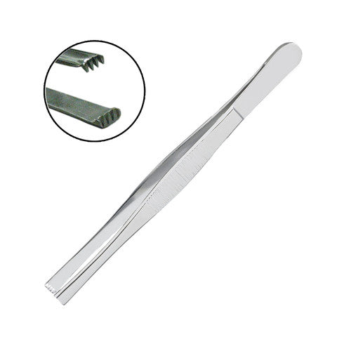 AMG 510-156 EA/1 TISSUE STAINLESS STEEL FORCEPS, 6IN, 3 X 4 TEETH