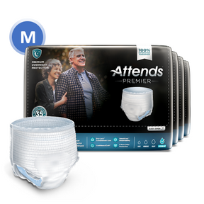 ATT ALI-UW20 46467 - Attends Premier Underwear, Medium,  - 4 bags of 18