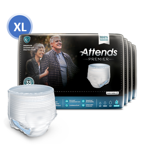 ATT ALI-UW40 46469 - Attends Premier Underwear, X-Large,  - 4 bags of 14