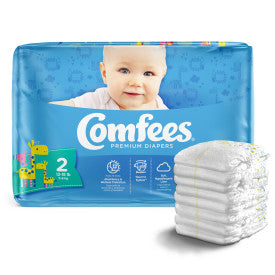 ATT CMF-2 41538 - Comfees Baby Diapers - Size 2 - 4 bags of 42