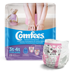 ATT CMF-G3 41548 - Comfees Girl Training Pants - Size 3 - 6 bags of 23