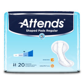 ATT SPDRA 48248 - Attends shaped pads regular 24.5" - 4 bags of 20