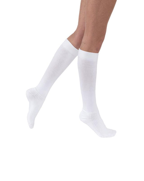 BSN 110479 PR/1 JOBST ACTIVEWEAR UNISEX, KNEE HIGH, 15-20MMHG, SM, WHITE, CLOSED TOE