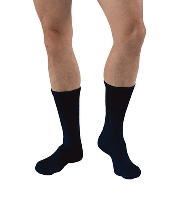 BSN 110845 PR/1 JOBST SENSIFOOT DIABETIC SOCK, CREW, 8-15 MMHG, XS, NAVY, CLOSED TOE