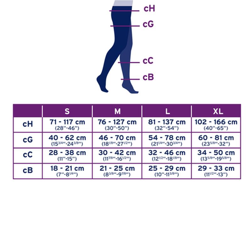 PR/1 JOBST MEDICAL LEG WEAR, UNISEX, WAIST HIGH, 30-40MMHG, MD, BEIGE