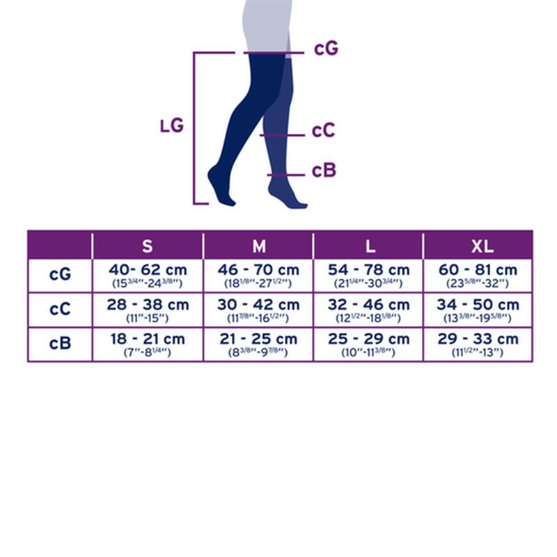 BSN 115401 PR/1 JOBST MEDICAL LEG WEAR, MEN, RIBBED, THIGH HIGH W/SIL DOT BAND, 20-30MMHG, MD, KHAKI, CLOSED TOE