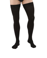 BSN 115410 PR/1 JOBST MEDICAL LEG WEAR, MEN, RIBBED, THIGH HIGH W/SIL DOT BAND, 20-30MMHG, LG, BLACK, CLOSED TOE