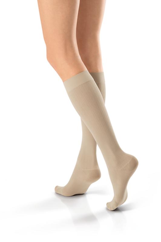 BSN 120240 PR/1 JOBST SOSOFT WOMEN, KNEE HIGH, 8-15MMHG, SM, BROCADE SAND, CLOSED TOE