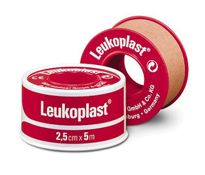 BSN 7237907 BX/12 LEUKOPLAST SLEEK ZINC OXIDE PLASTIC WATERPROOF TAPE 2.5CM X 3M
