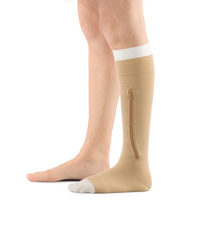 BSN 7363121 KT/1 JOBST ULCERCARE READY-TO-WEAR  SM, LEFT ZIPPER, BEIGE (INCL 1 STOCKING AND 2 LINERS)