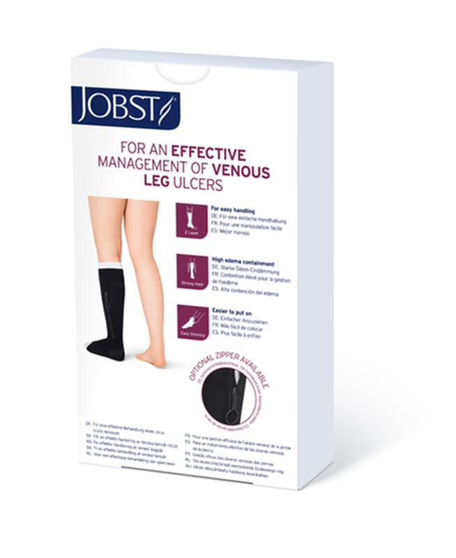 BSN 7363163 KT/1 JOBST ULCERCARE READY-TO-WEAR  LG, RIGHT ZIPPER, BEIGE (INCL 1 STOCKING AND 2 LINERS)