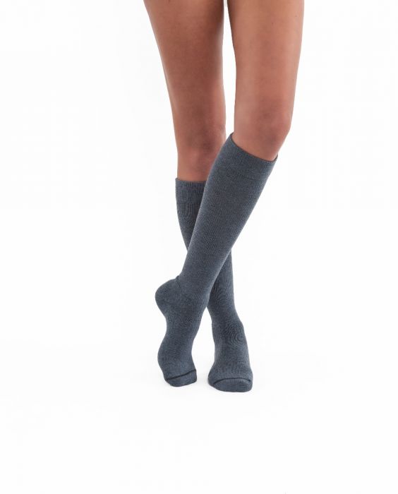 BSN 7514712 PR/1 JOBST ACTIVEWEAR KNEE HIGH COMPRESSION STOCKINGS, CLOSED TOE, FULL CALF 15-20MMHG, DENIM, LARGE