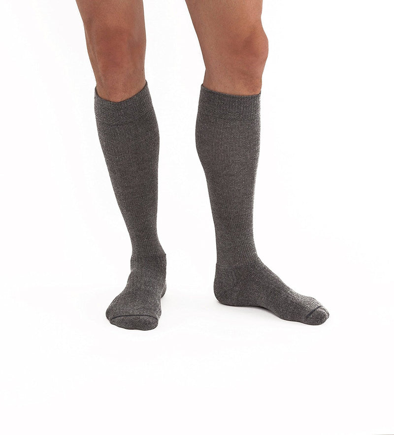 BSN 7514713 PR/1 JOBST ACTIVEWEAR KNEE HIGH COMPRESSION STOCKINGS, FULL CALF, CLOSED TOE, 15-20MMHG, GREY, LARGE 