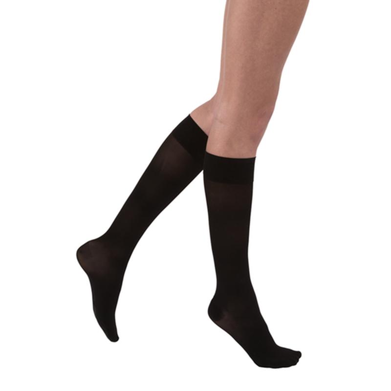 BSN 7516604 PR/1 JOBST ULTRASHEER WOMEN, KNEE HIGH, 15-20MMHG, MD, CLASSIC BLACK, CLOSED TOE