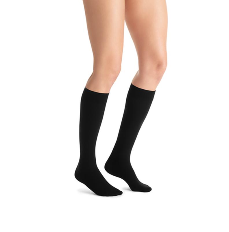 BSN 7518401 PR/1 JOBST OPAQUE WOMEN, KNEE HIGH, 15-20MMHG, XL, CLASSIC BLACK, CLOSED TOE.