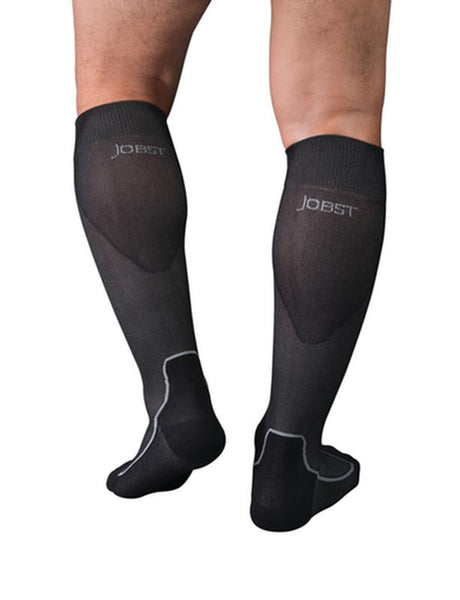 BSN 7528943 PR/1 JOBST SPORT STOCKING UNISEX, 15-20MMHG, X-LG, BLACK, CLOSED TOE
