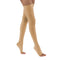 BSN 7543905 PR/1 JOBST ULTRASHEER WOMEN, THIGH HIGH W/SIL DOT BAND, 20-30MMHG, SM, HONEY, OPEN TOE