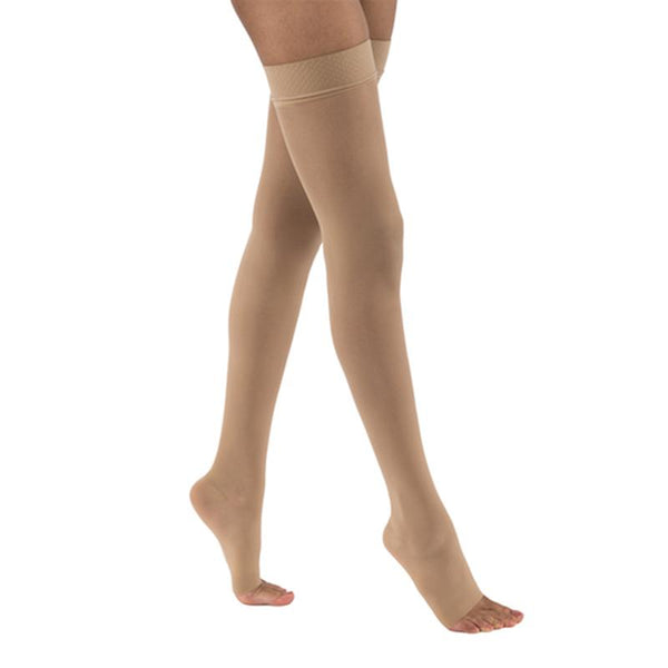 BSN 7543906 PR/1 JOBST ULTRASHEER WOMEN, THIGH HIGH W/SIL DOT BAND, 20-30MMHG, SM, NATURAL, OPEN TOE