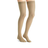 BSN 7545602 PR/1 JOBST ULTRASHEER WOMEN, THIGH HIGH W/SIL DOT BAND, 30-40MMHG, XL, NATURAL, CLOSED TOE