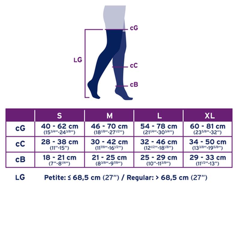 BSN 7545602 PR/1 JOBST ULTRASHEER WOMEN, THIGH HIGH W/SIL DOT BAND, 30-40MMHG, XL, NATURAL, CLOSED TOE