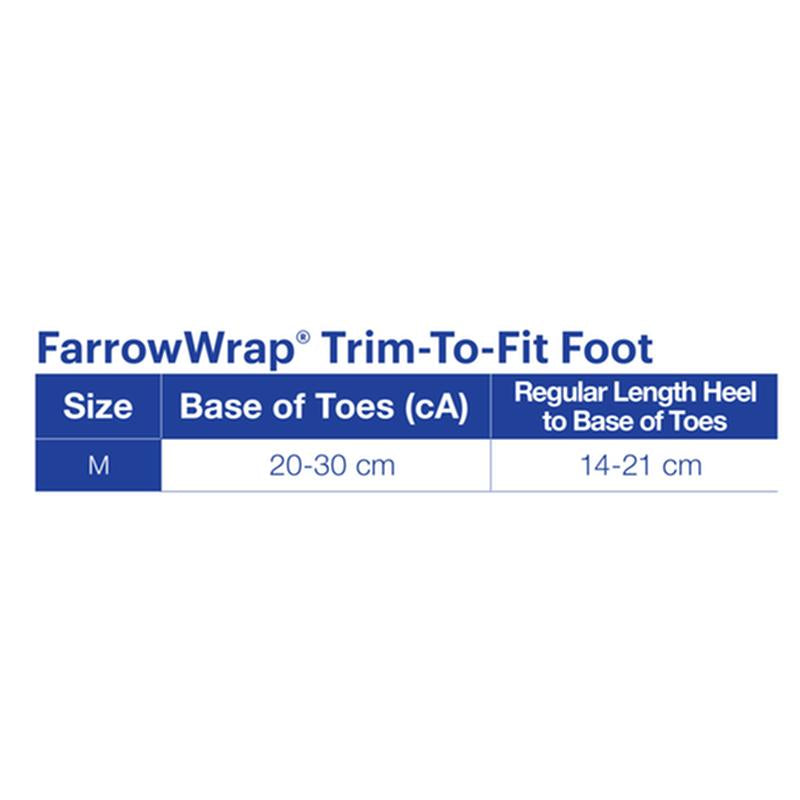 BSN 7611600 BX/1 JOBST FARROWWRAP STRONG TRIM-TO-FIT FOOTPIECE 30-40 MMHG, MEDIUM, TAN