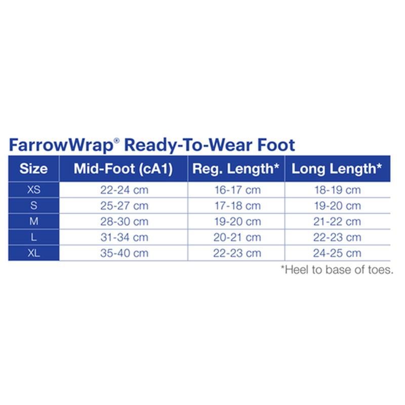 BSN 7665202 BX/1 JOBST FARROWWRAP LITE READY-TO-WEAR FOOTPIECE 20-30 MMHG, MEDIUM LONG, TAN